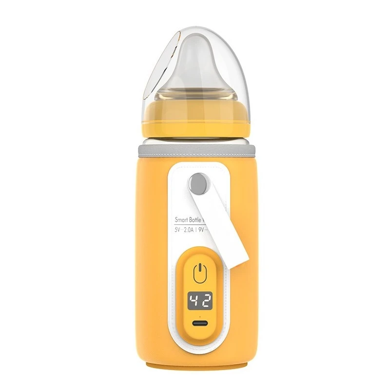 

Digital display bottle insulation cover, portable children's universal heating bottle cover, constant milk warmer