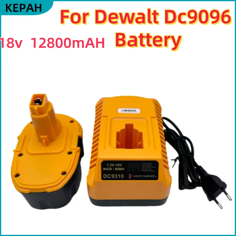 For Dewalt DC9096 DE903918V 12800/6800/9800mAh Ni-MH Battery DE9096 DE9098 DE9503 DC212 DC330 Cordle