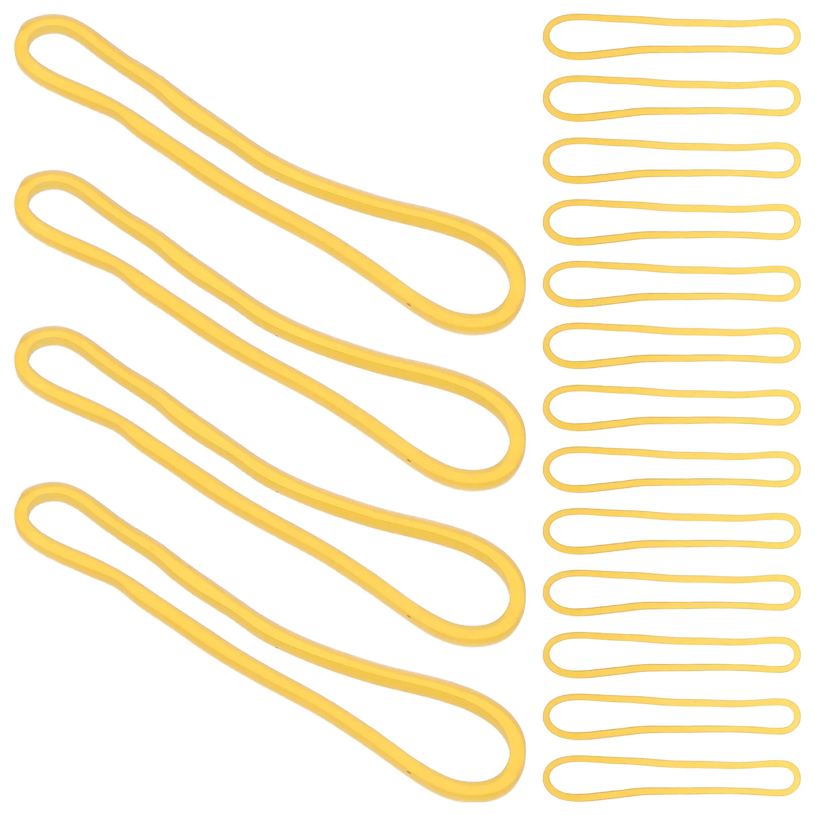 500pcs Rubber Bands Yellow Thick Elastic Bands For Office School Home Heavy Duty File Folder Money Wrappers Reusable