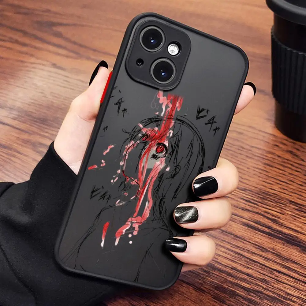 

Japan luxury blood sacrifice girl Phone Case FOR IPhone 15 14 11 12 Pro 13 16 Pro MAX XR XS Shockproof Armor Matte Cover