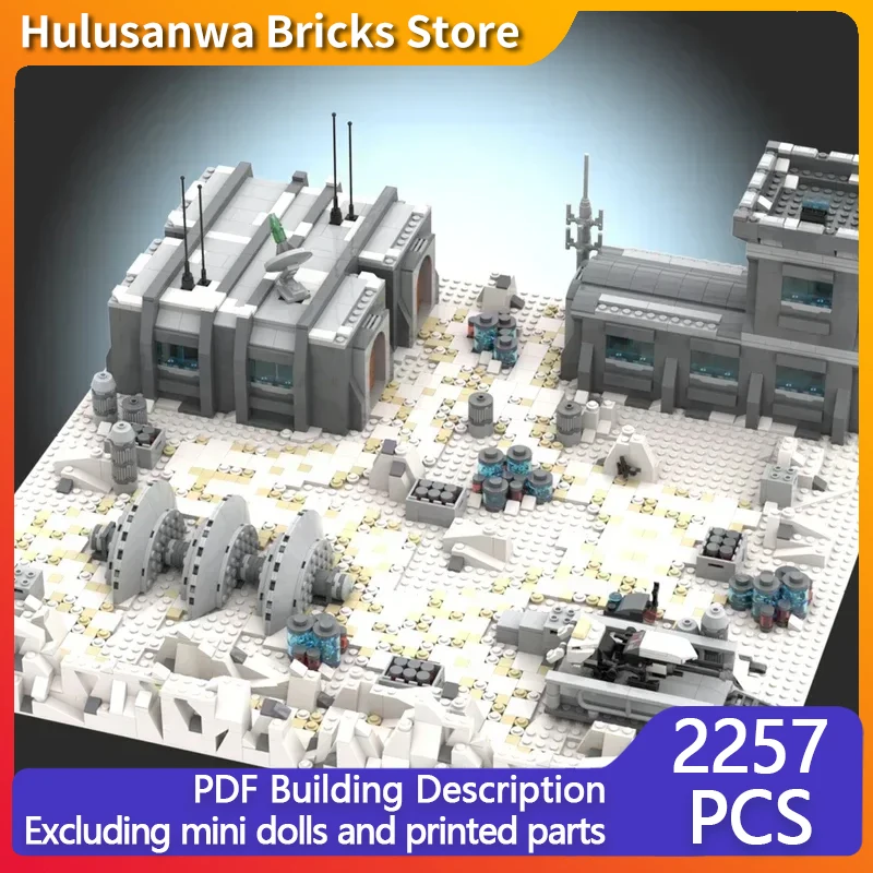 Star Movies Model MOC Building Bricks Military Combat Defense Base Modular Technology Gifts Holiday Assemble Children Toys Suit