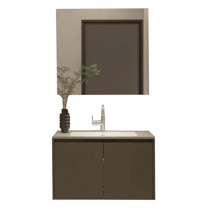 

Modern Simple Wall Mounted Bathroom Vanity Set Farmhouse Style Mirror Bathroom