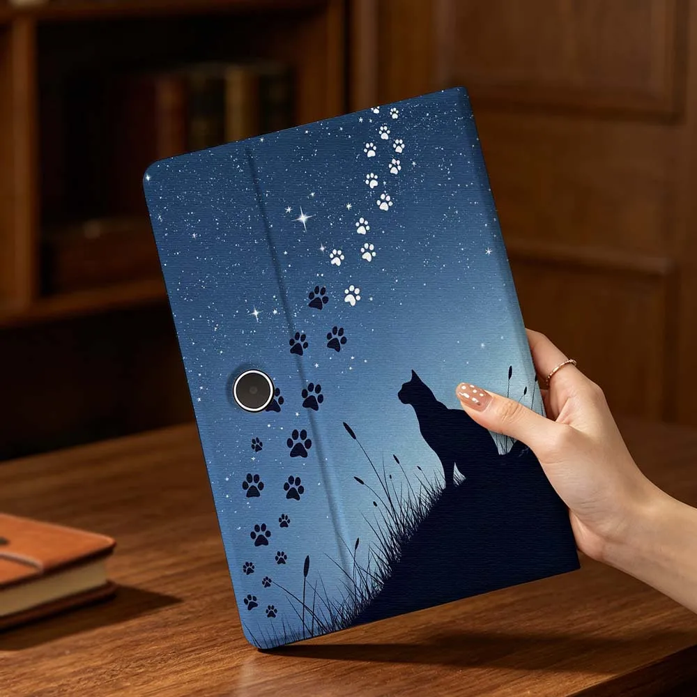 Animal Cat Side Face For OPPO VIVO IQOO OnePlus Realme Pad 3 Pro 13 12.1 11.4 11 inch Pen Tray Tablet Case Soft