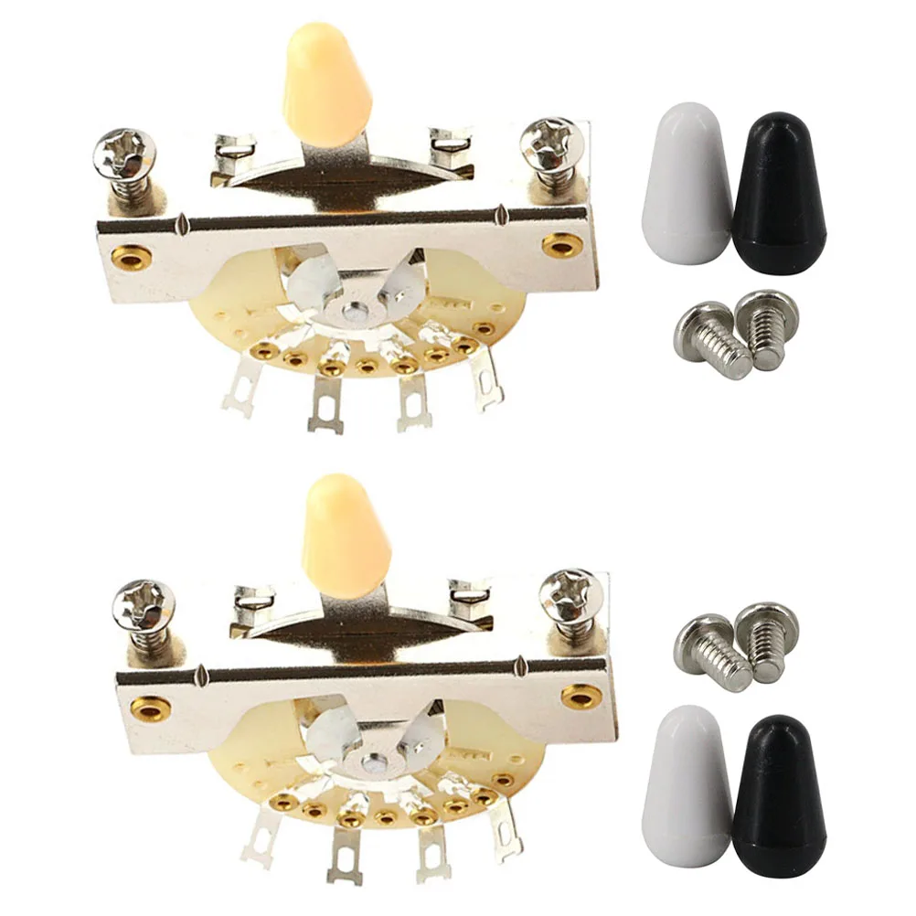 

Guitar Switch Cap Metal Pickup Selector Toggle Control Knobs Electric Replacement Accessories The