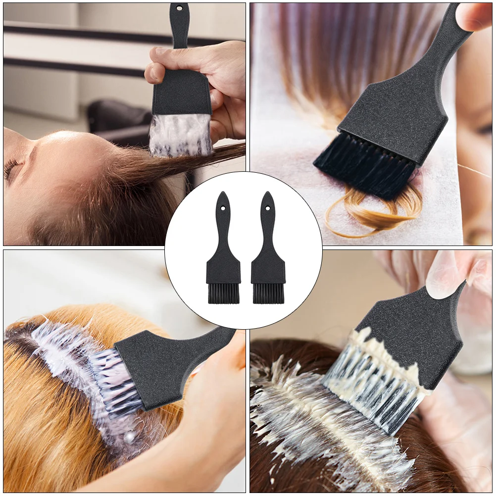 Brosses de teinture pour cheveux, 2 pièces, matériau Premium, facile à nettoyer, longue durée, Salon professionnel, bricolage à domicile, outils de coiffure, couleur vive