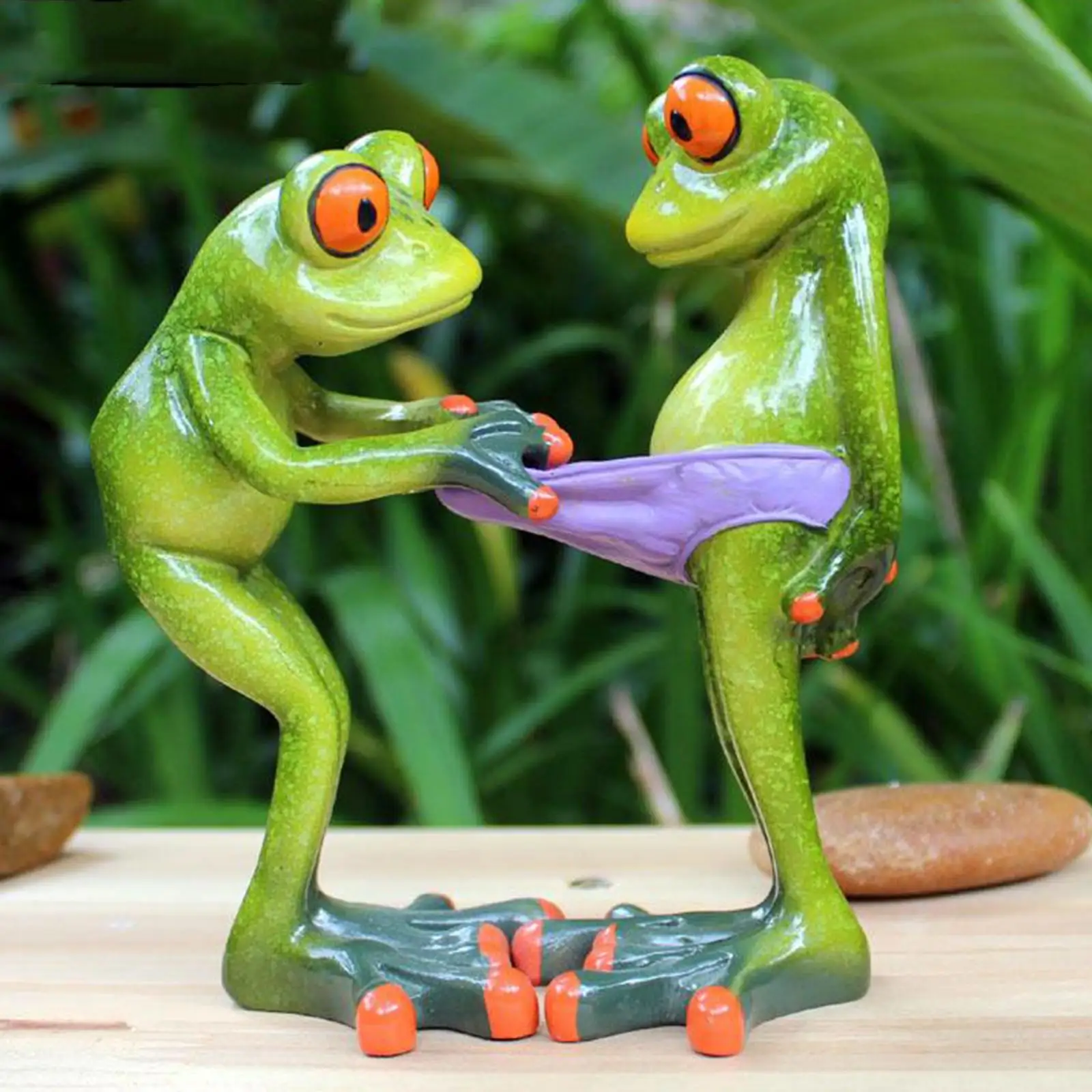 Sitting Statue Animals Frogs Statues and Garden, Decoration Resin Sculpture