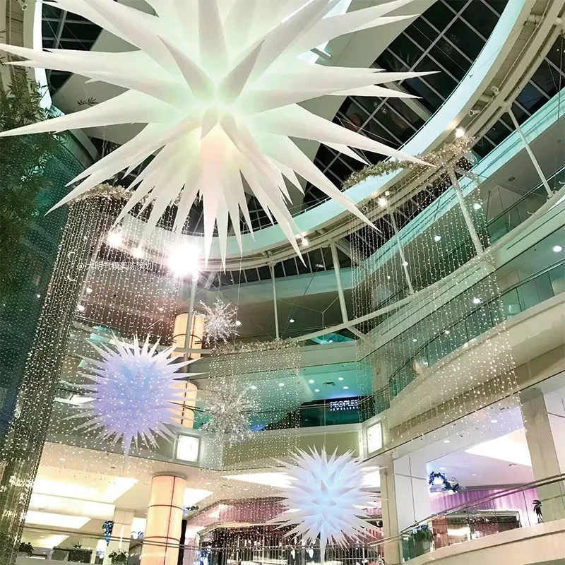 

Inflatable stars with blowers, outdoor square and shopping mall lighting decoration props or stage decoration