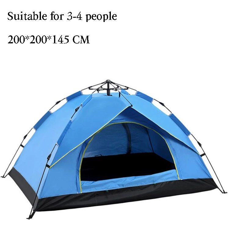 NONE Automatisches Sofortzelt, verdickt, Uv50+, wasserdicht, winddicht, Strand, Camping, Outdoor, Unterschlupf, Sonnenschutz, Regenschutz 6