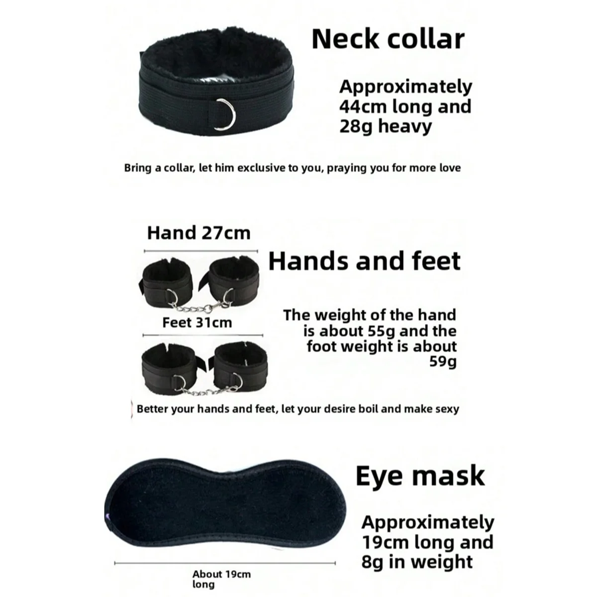 Sex Toy BDSM Kits Plush Bondage Anal Butt Plug Jelly Dildos Training Handcuffs Sex Whip Nipple Clamps Toys Adult Sex Toys Shop18 view 4