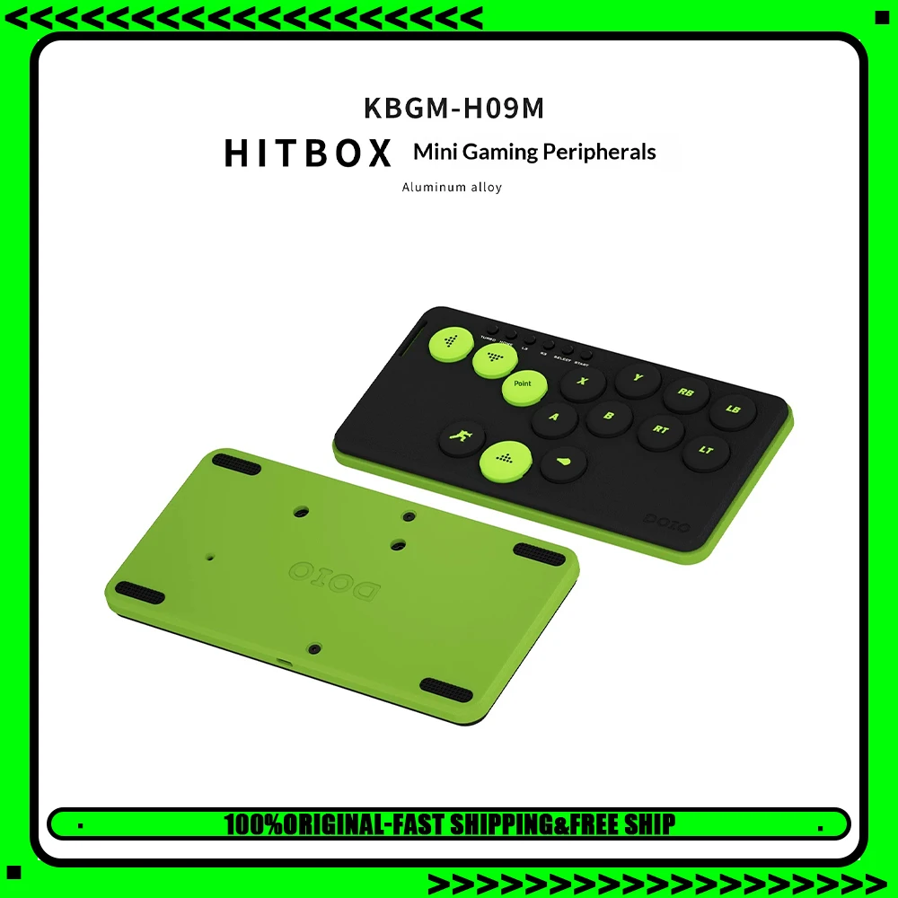 DOIO KBGM-H09M Game Keyboard PBT Theme Keycap Full Key Customize Wired Keyboard Aluminum Alloy CNC Shell Quick-Loading Design