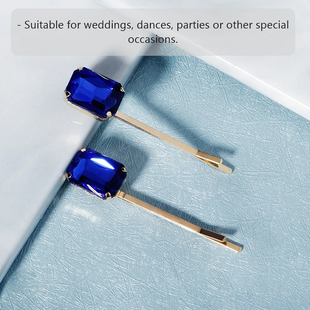 

Crystal Hairpin Fringe Hairpins Woman Fashion Bride Gemstone Bobby Pins Seaside Clip Bangs Stylish Hair Accessories Wedding