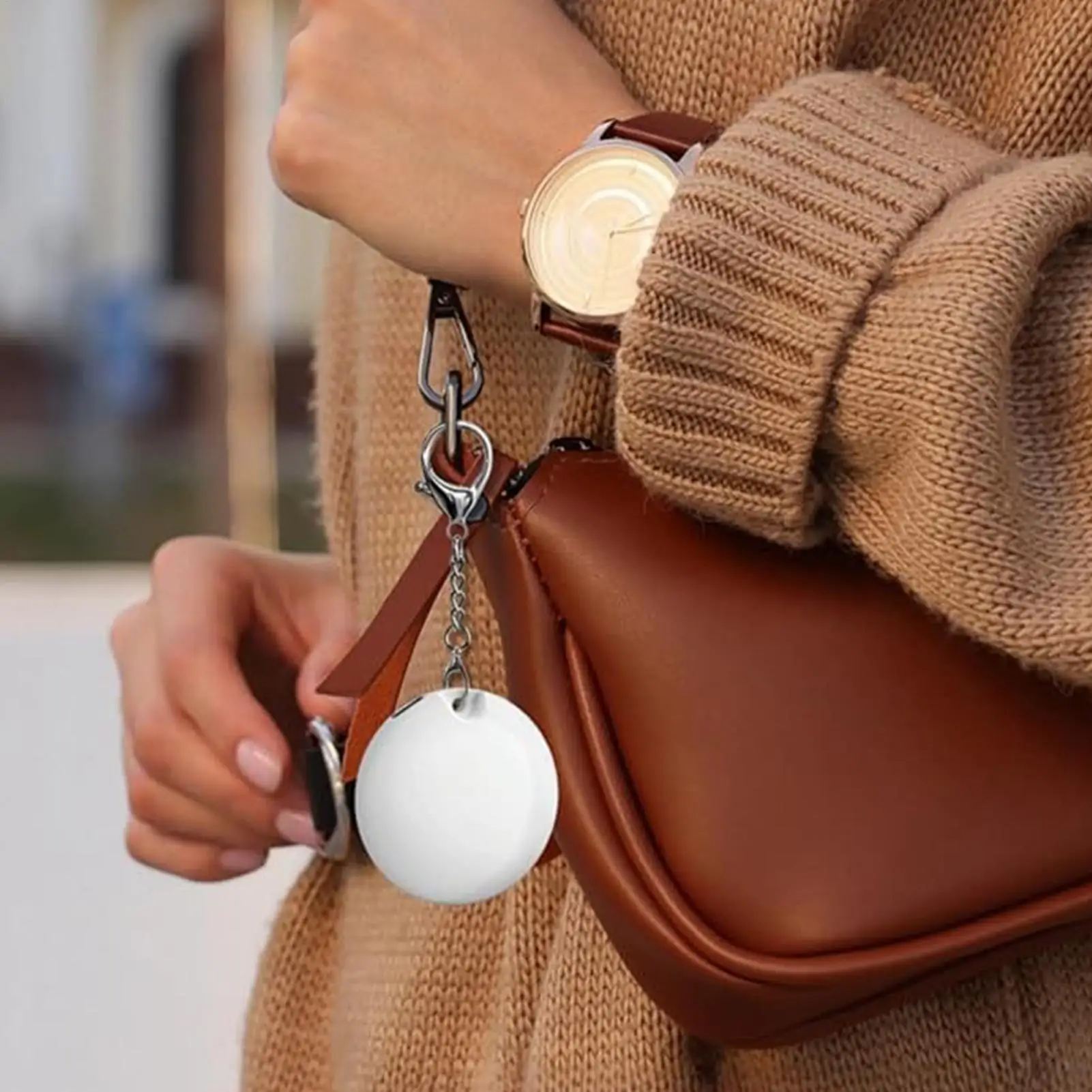 

Backpack Light LED Heart Round Touch Sensor Heart Round Shaped Bag Keychain Light For Women Girls Pocket Wallet Travel Outdoor