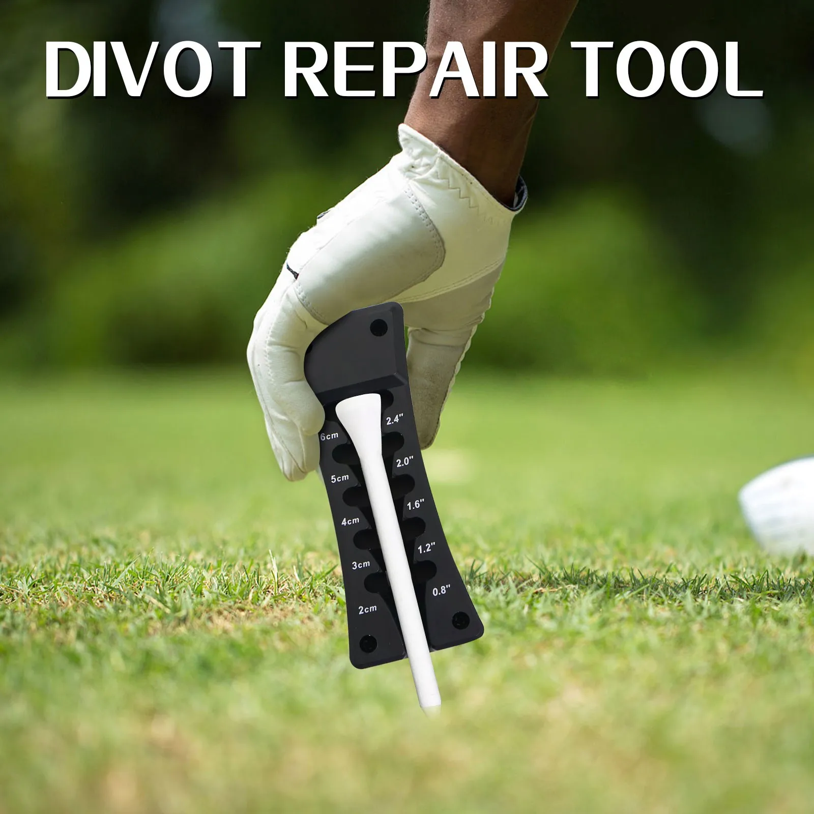 مقعد كرة جولف ثلاثي الوظائف، ارتفاع قابل للتعديل عند الرغبة، ترصيع كروي قوي، أداة عملية لضبط الأظافر