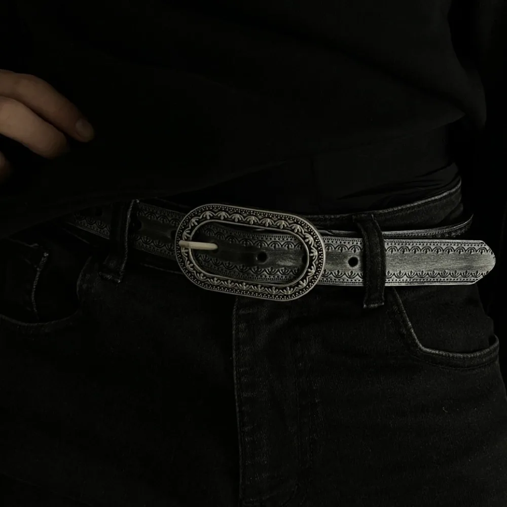 التدرج الرجال حزام خصر الرجعية 2.8 سنتيمتر قابل للتعديل بولي حزام حزام جلد بنطلون الزخرفية منحوتة تنقش خمر زنار الرجال النساء