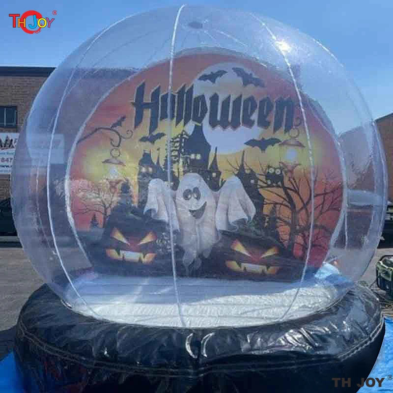 Fast Air Shipping Halloween Human Snow Globe Inflatable Bubble House Outdoor Transparent Dome Photo Booth Bubble Ball