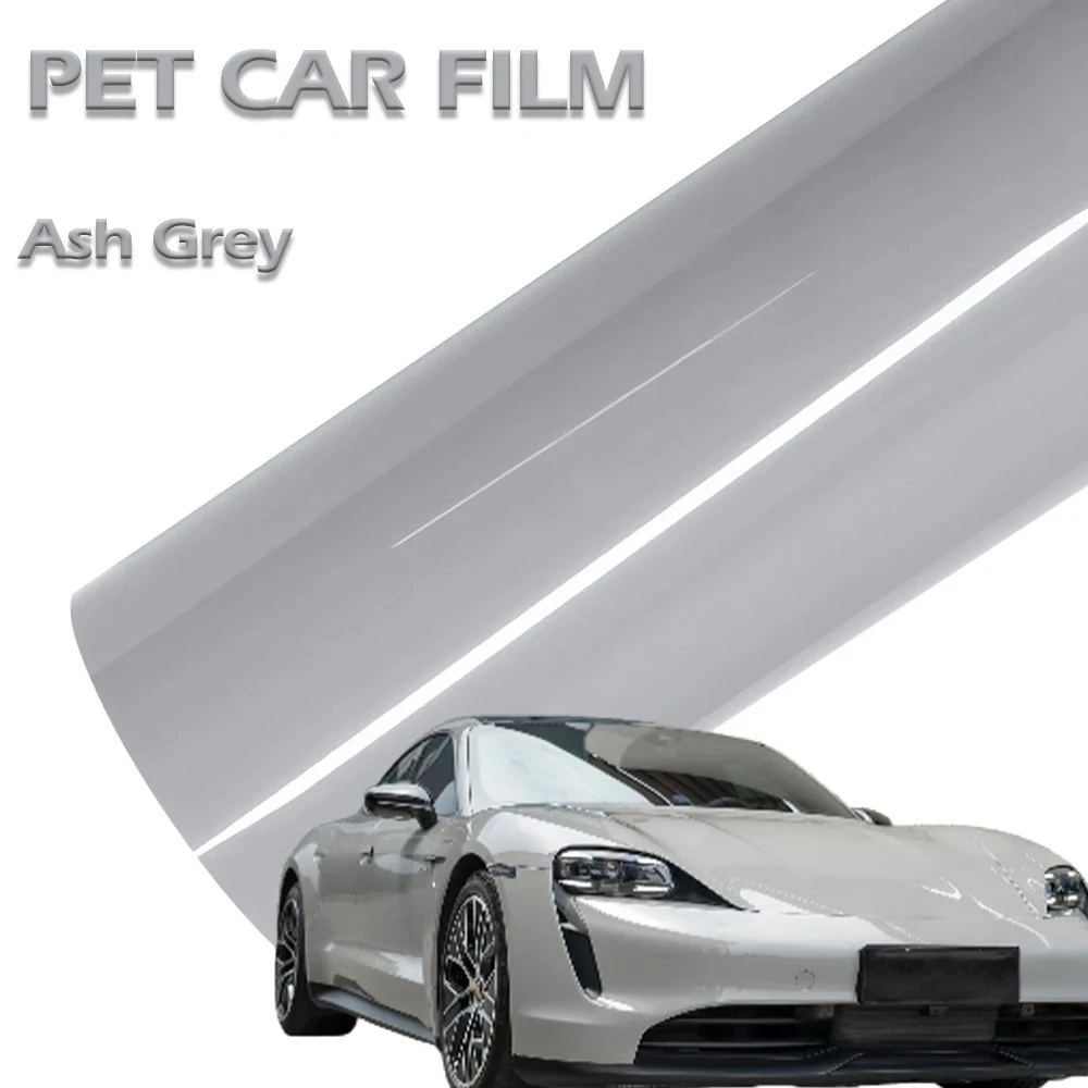 

ПЭТ пепельно-серая автомобильная виниловая пленка автомобильная упаковка наклейка наклейка автомобильная защитная пленка авто украшения аксессуары пузырь без воздуха