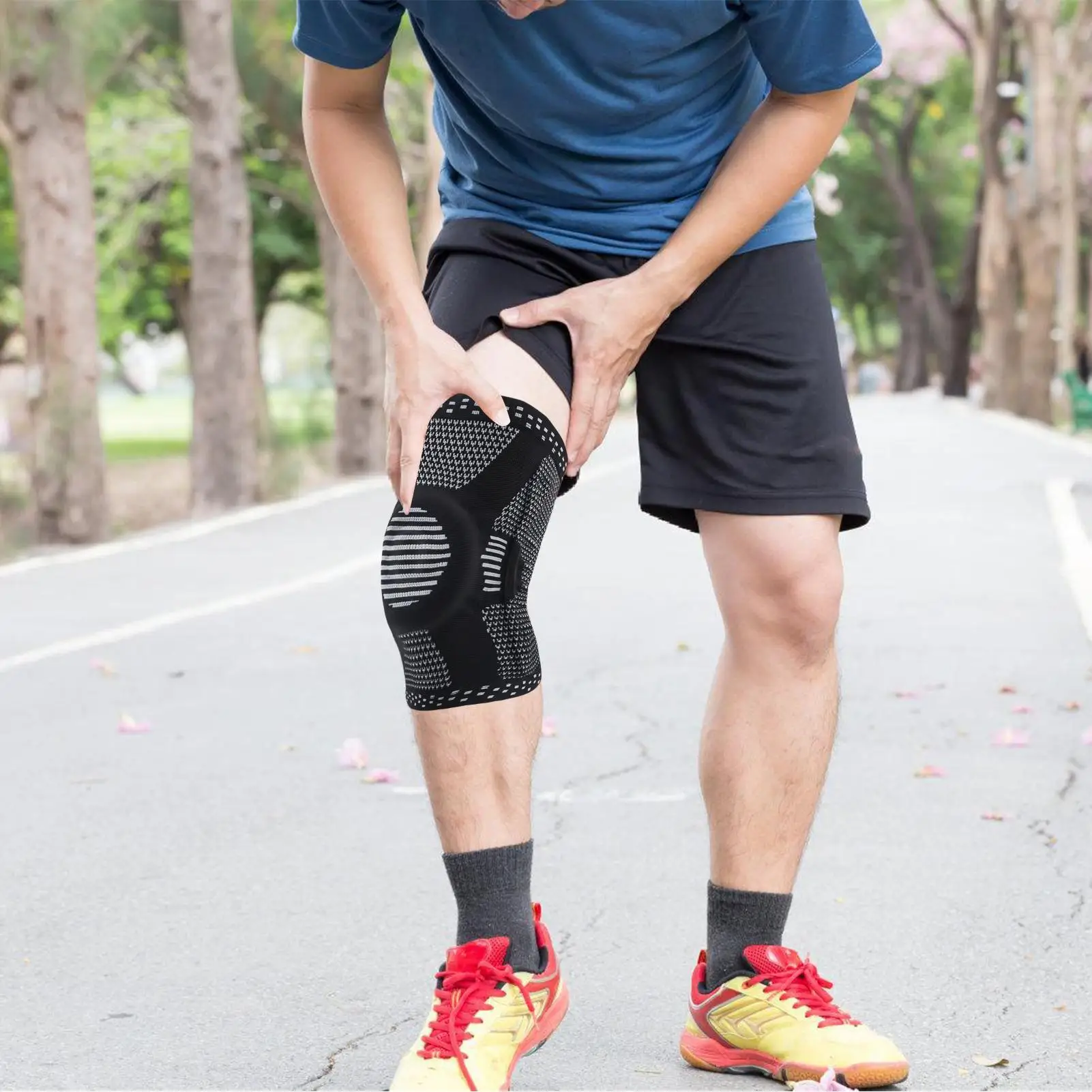 Knee Compression Sleeve Compression Knee Recovery Sleeve Stabilizer Injury Recovery Accessories Protective Running Stabilizer