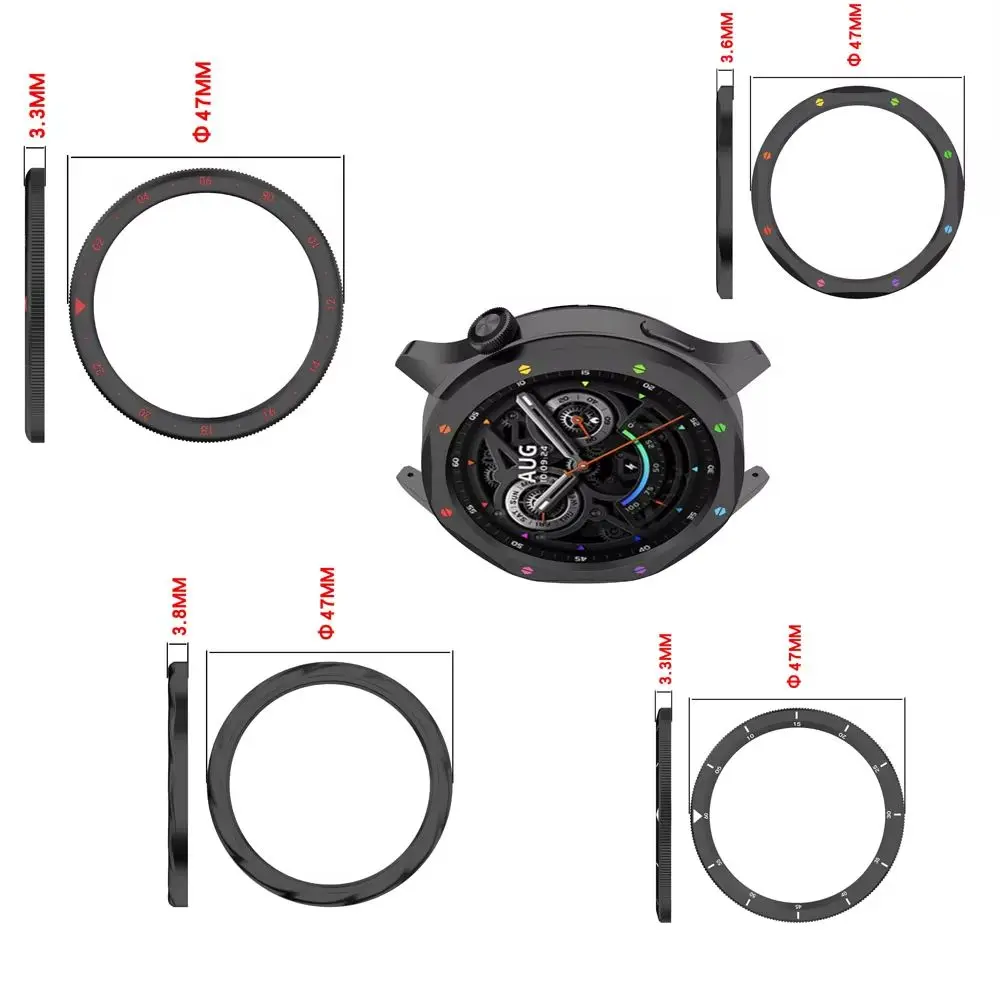

Smartwatch Cover For Xiaomi Watch S4 Metal Bezel for Mi Watch S3 watch replacement Bezel Case