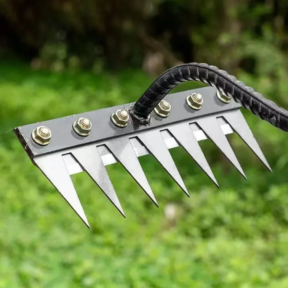5/6/7/8 Garden Hoe Weeding Tool Digging Wild Vegetables Weeding Loosening Soil Agricultural Farm Tools Menggang Rake New