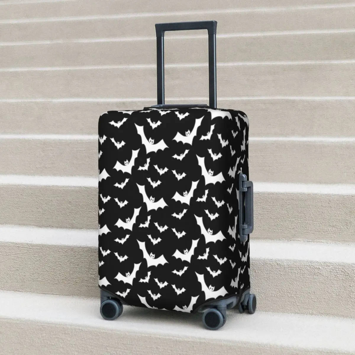 

Gothic Suitcase Cover bats Travel Protector Vacation Fun Luggage Case