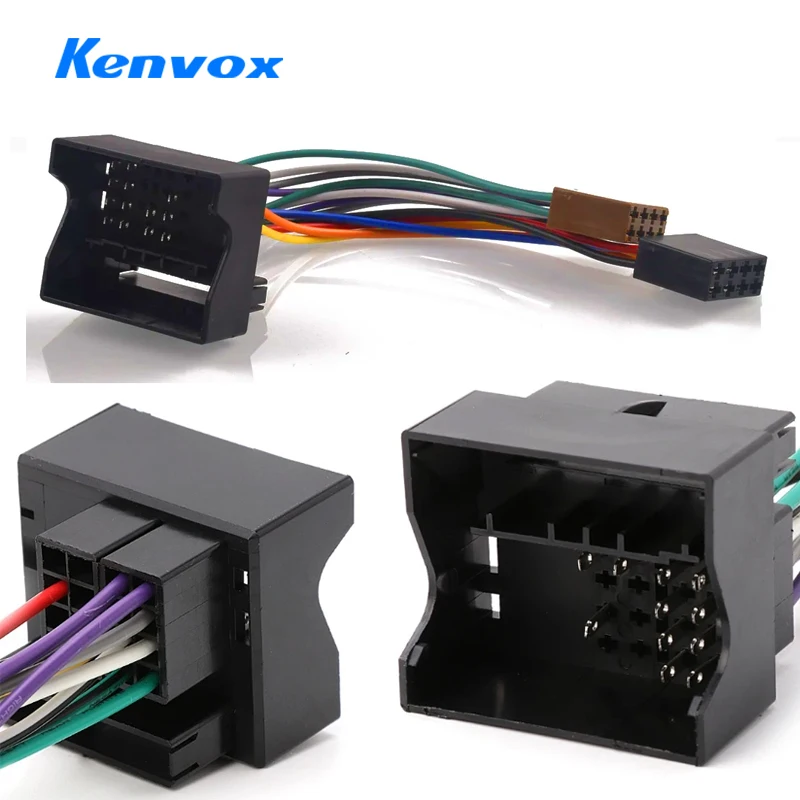 Car Radio ISO Adapter Switch Cable for Ford Fiesta Fusion Focus Mondeo C-Max S-Max Transit Kuga