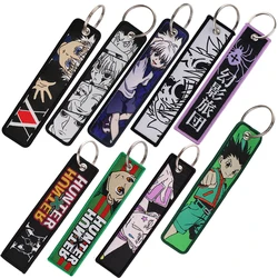 Anime Killer Key Tags Embroidery Key Fobs Keychain for Car Motorcycles Key Ring Holder Cosplay Accessories Toys Gifts