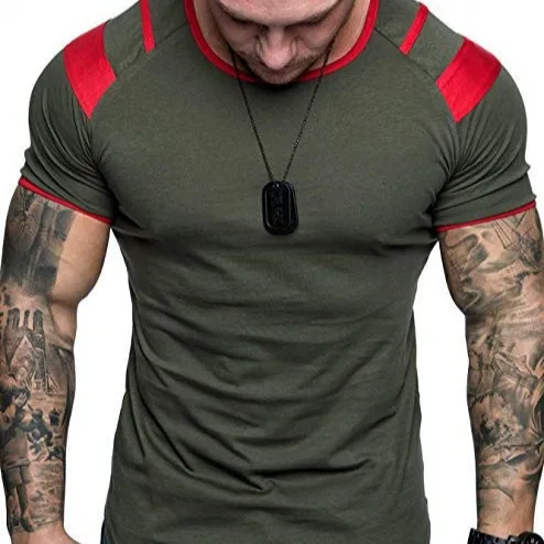 

Мужская футболка с коротким рукавом и круглым вырезом