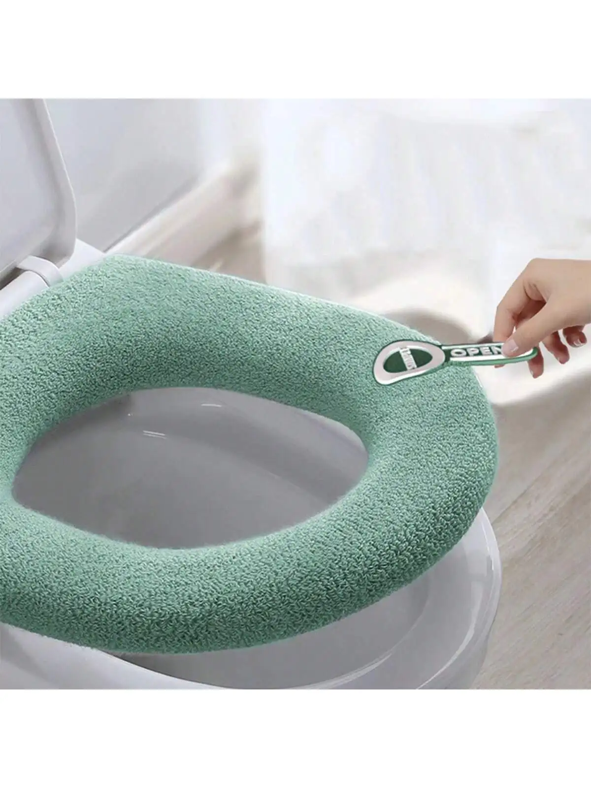 

Утолщенная накладка на сиденье унитаза, универсальная для всех сезонов, домашняя подушка для унитаза, кольцевая накладка на сиденье унитаза