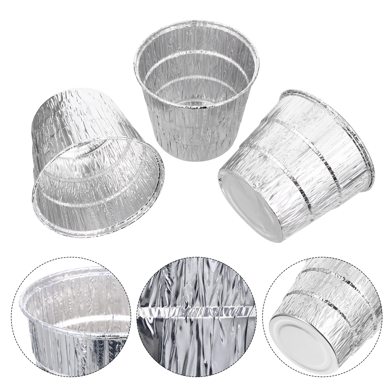 

12 Pcs BBQ Grill Foil Lining Galvanized Tin Bucket Liners for Disposable Grease Bucket Camping Outdoor Home Party Lightweight