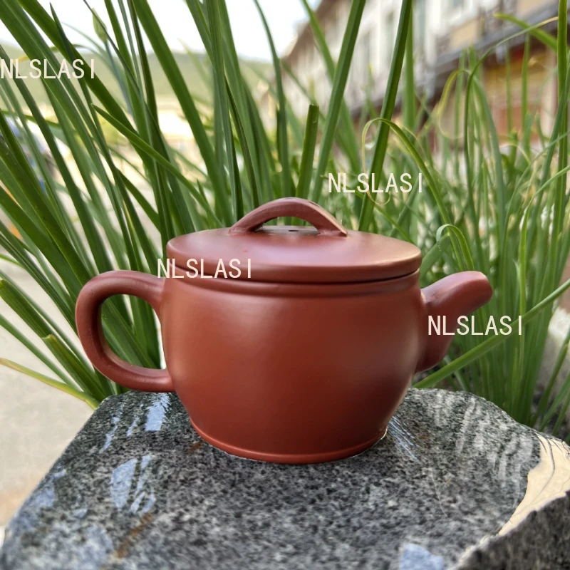 

Чайник Hanwa Pot Da Hong Pao из исинской фиолетовой глины, 150 мл, с широким горлом, для домашнего использования, китайский, малый объем, с сетчатым отверстием для слива