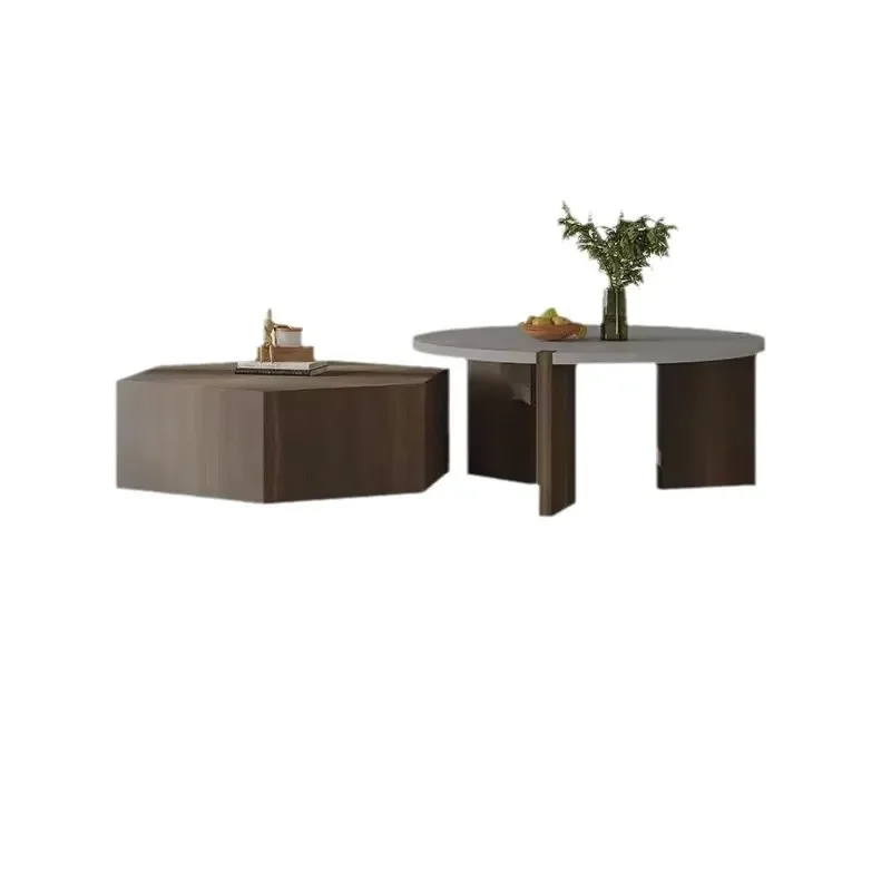 

ls 51 Living room B & B antique retro sitting small tea table small creative does not occupy a circular tea table