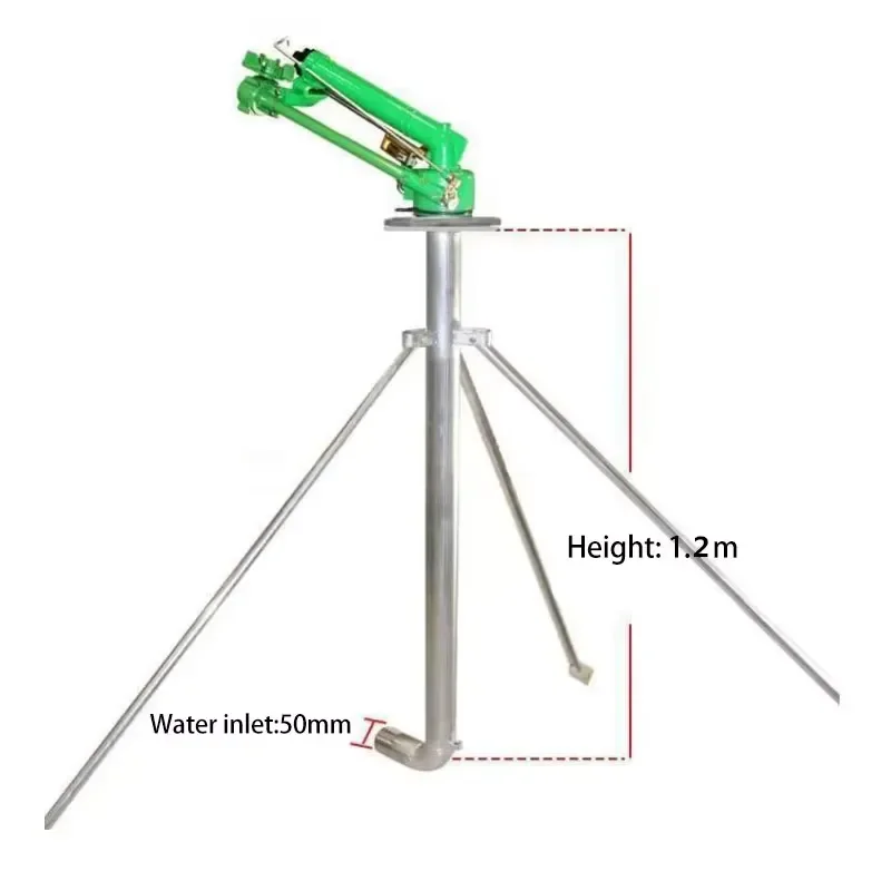 360 Degree Rotating Sprinkler Irrigation System for Lawn Garden Agricultural Watering Big Impact Rain Gun Equipment Big