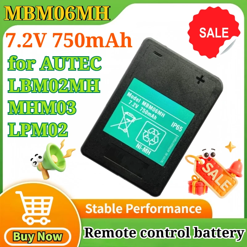 

MBM06MH 7.2V 750mAh IP65 for AUTEC LBM02MH MHM03 LPM02 NIMH Crane Truck Crane Concrete Pump Remote Control Battery Accessorie