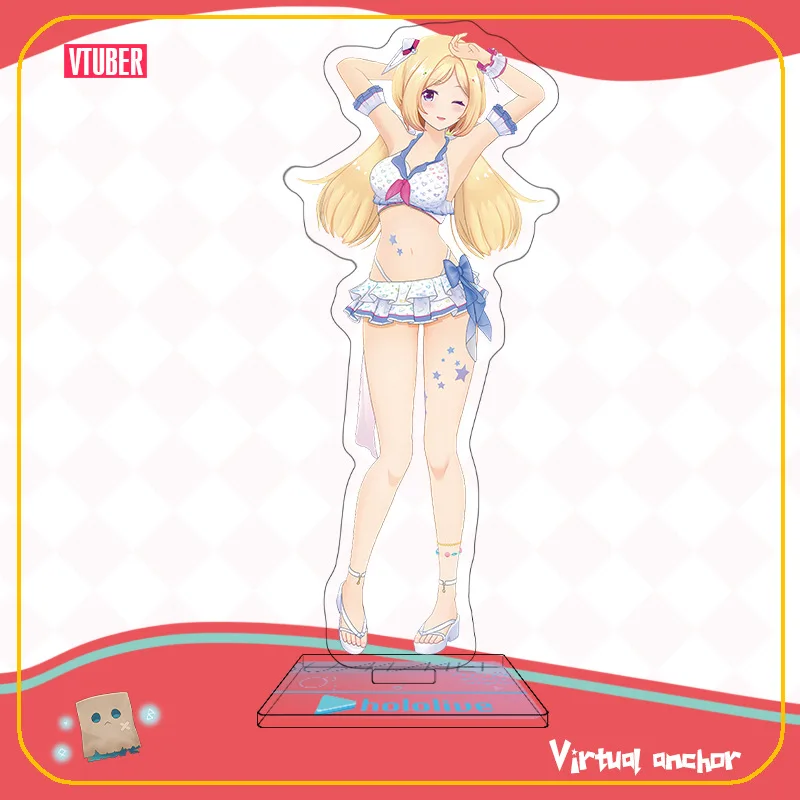 Hololive Vtuber Minato Aqua Houshou Marine Nakiri Ayame Acrylic Figures Stand Model Accessories Swimsuit Stand Model Desk Decor