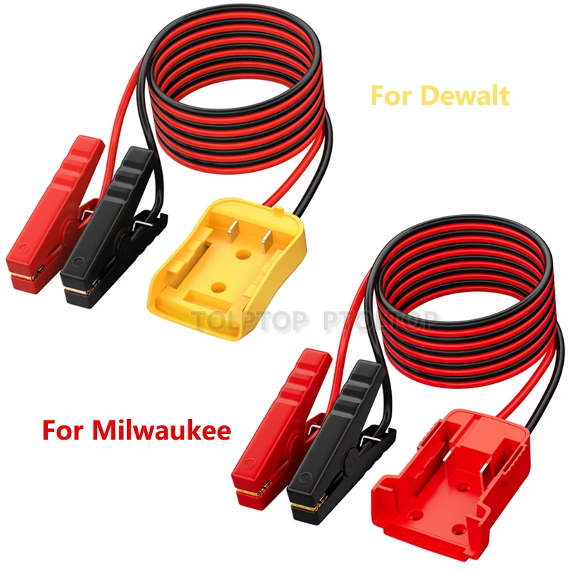 

Car Battery Igniter Automotive Emergency Power Kits 8AWG Cable for Milwaukee/Dewalt 18V Jumper Starter Jump Kit Power Tool Line