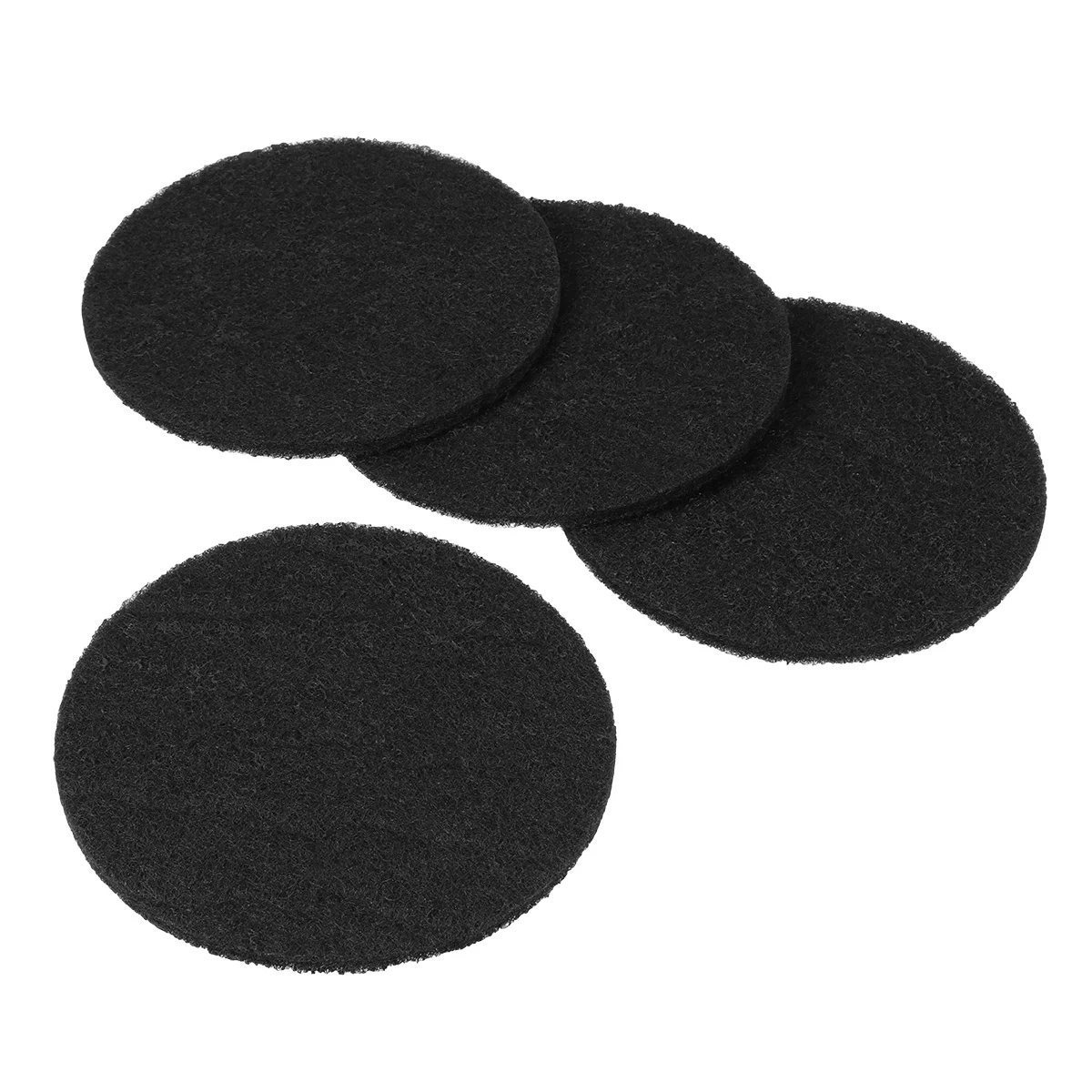 

4pcs 6.25 Inch Round Activated Carbon Odor Filter Discs For Cat Litter Box Replacement Charcoal Deodorizer Trimmable Disposable