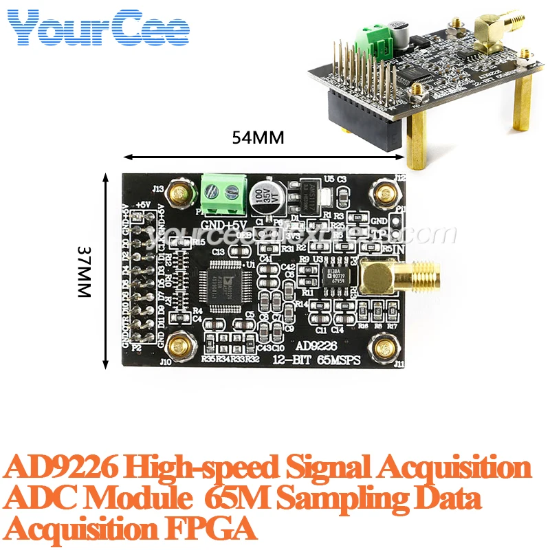 ADS8688 ADC Data Acquisition Module DAC8563 DAC1220 AD9226 DAC8550 ADS8361 ADS1256 AD7606 Analog-to-digital Conversion Board