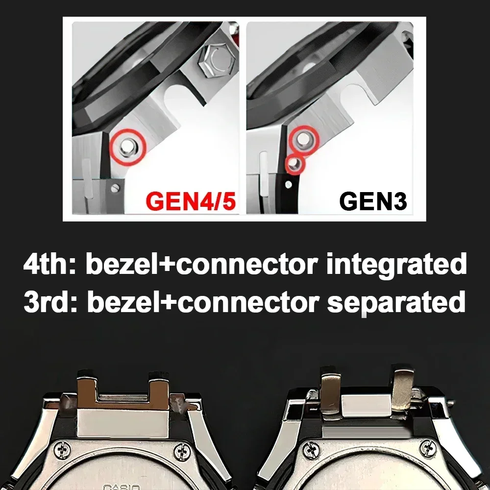 Для G-SHOCK GA2100/GA2110 GAB2100 gen4 корпус из нержавеющей стали безель резиновый ремешок сменный мод ремонтный комплект аксессуары оптом