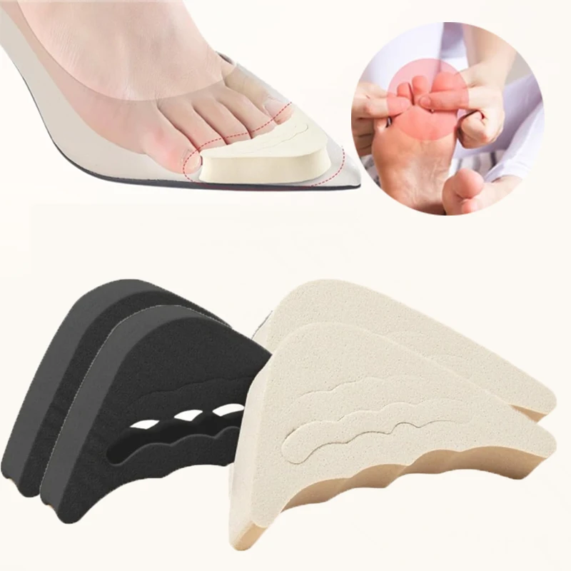 Toe Plug Soft Half Insoles Reusable Toe Sponge Filler Inserts for Shoes Adjustable Too Big Foot Brace Pads Unisex Shoe Inserts