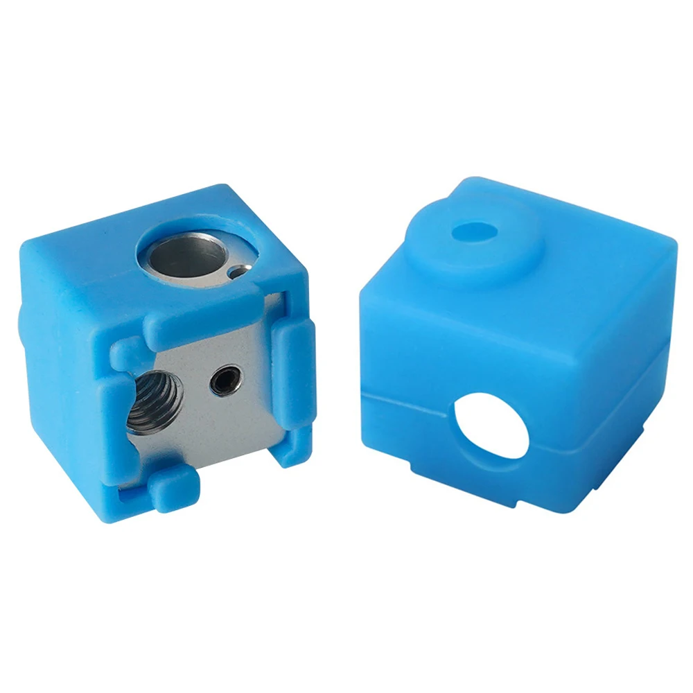 1 Set E3D V5 J-head Heating Block Extruder Aluminum HotEnd V5 Heated Block silicone Sock case cover 3D Printer Parts 16*16*12mm