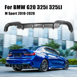 Rear Bumper Diffuser Lip Lower Spoiler Diffuser For BMW G20 325i 325LI M Sport 2019-2020 AKASAKA