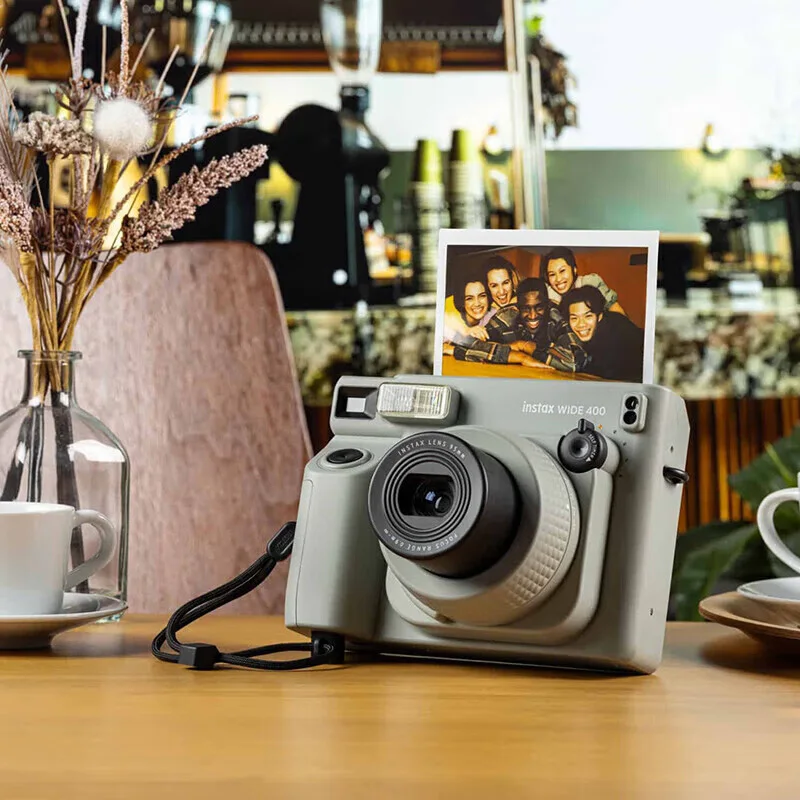 كاميرا Fujifilm الأصلية الجديدة Instax واسعة 400 كاميرا فورية كاميرا فيلم واسعة 300 ترقية مجموعة قاعدة حبل اليد الاختيارية