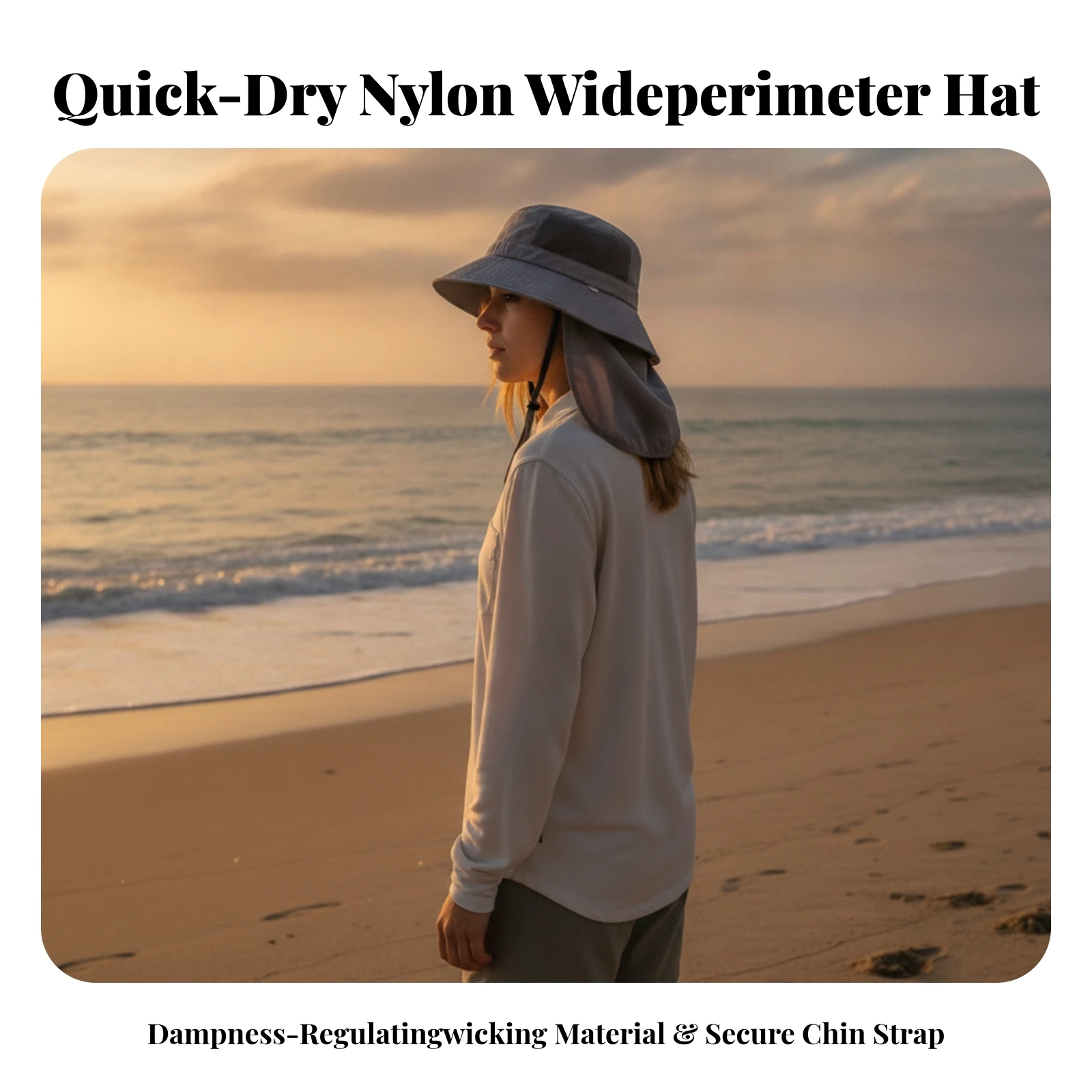 Paddleboarding Sun Hat Adjusta - Packable Hat Nylon ulasan dan harga