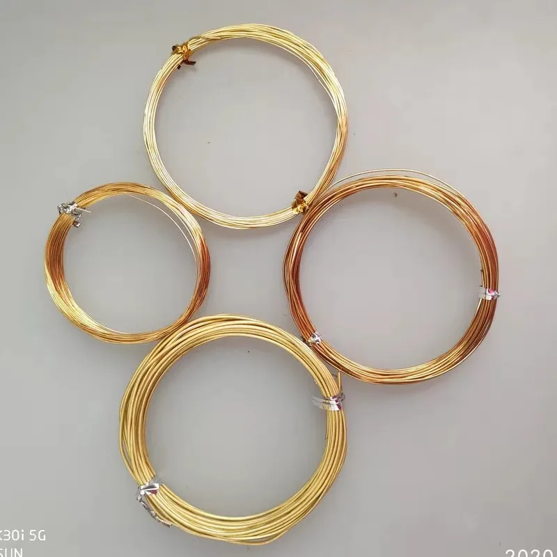

0.3mm 0.4mm 0.6mm 0.8mm 1mm Copper Wire Half Hard soft Gold Brass Round Wire for Jewelry Beading Craft Work DIY accessories