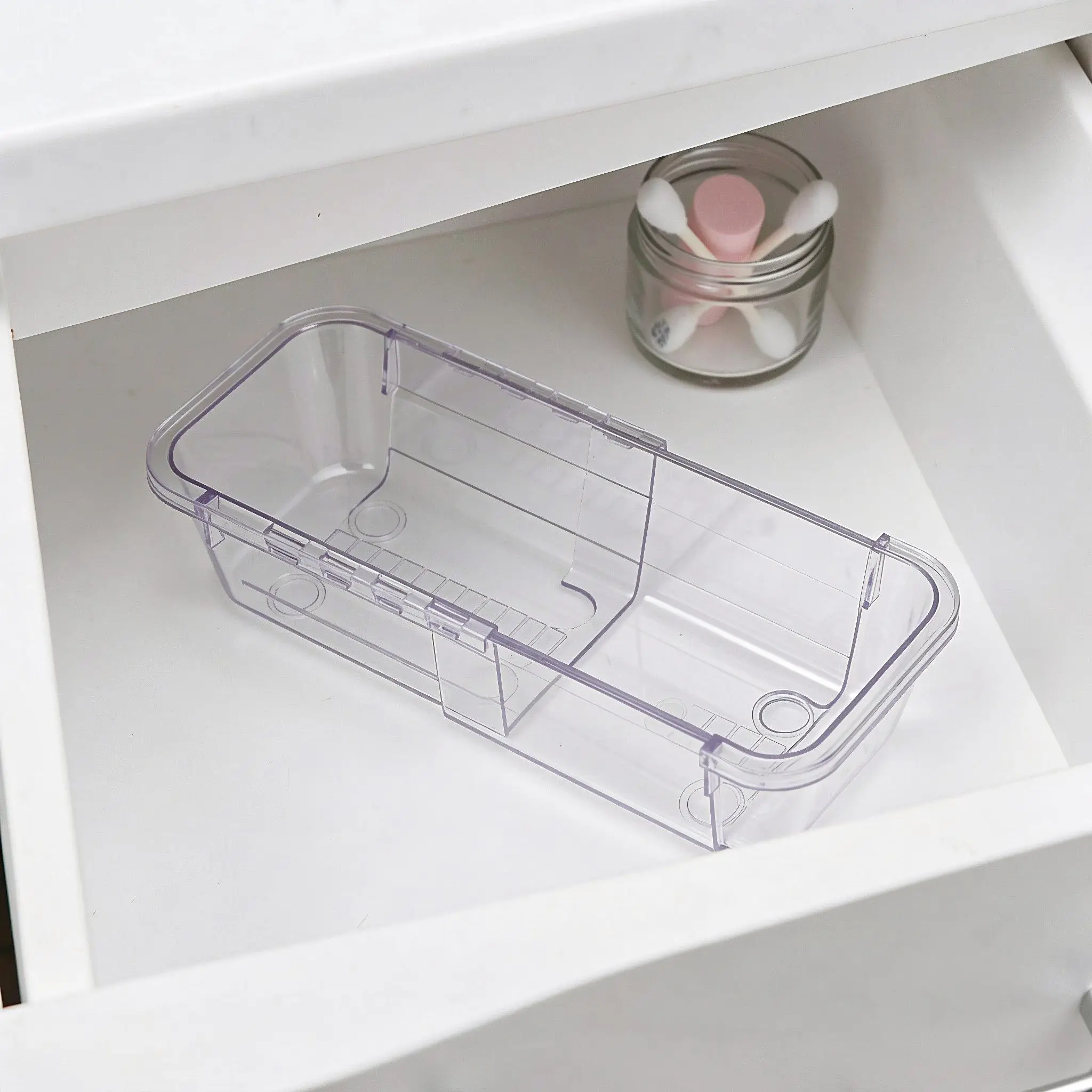 8pcs-expandable-clear-drawer-organizer-adjustable-telescopic-plastic-storage-bins-for-kitchen-office-snack-drawer-storage