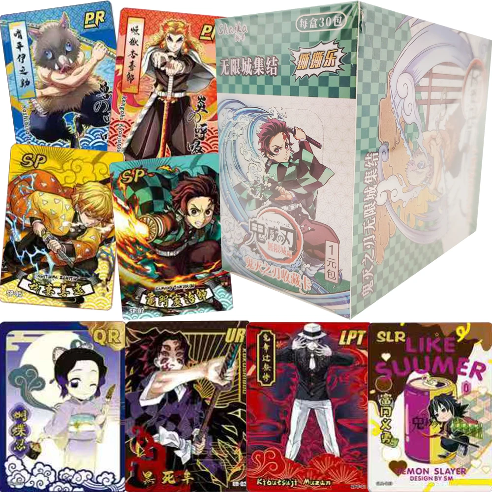 

Anime Trend IP Demon Slayer Collection Cards for Boys Girls Hot Character SSR UR SP Exquisite Peripheral Character Card Toy Gift