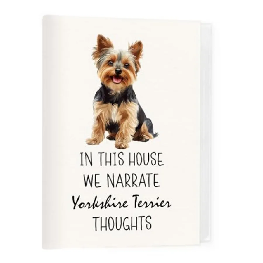 

Dog Photo Album 4x6, Yorkie Lovers Gifts, Dog Mom Dad Gifts, in This House We Narrate Yorkshire Terrier Thoughts Photo Album Me