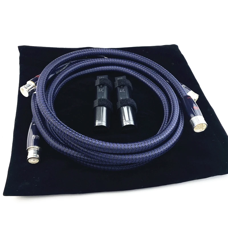 Wild Blue Yonder XLR Balanced Cable PSS Silver HiFi Audio Interconnect Line with 72V Noise-Dissipation System