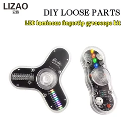 Giroscopio giratorio LED para soldar, Kit de giroscopio de entrenamiento de diodo luminoso colorido, SMD, bricolaje, Kit de práctica de soldadura