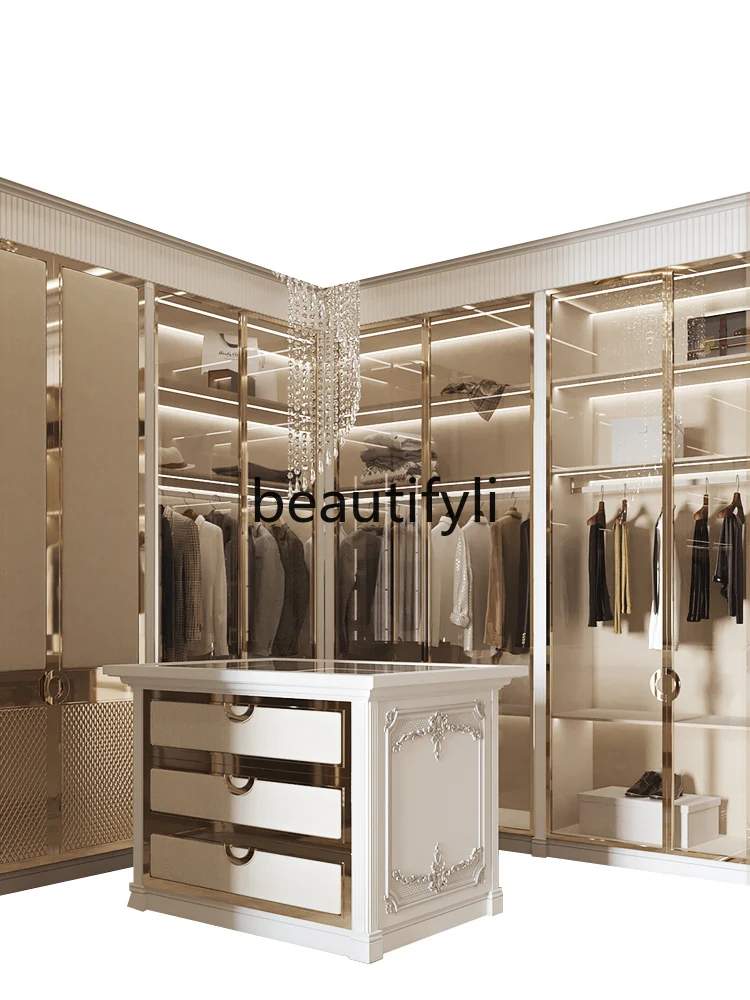 Cloakroom Nakajima French island stand separate display stand, white upside down storage